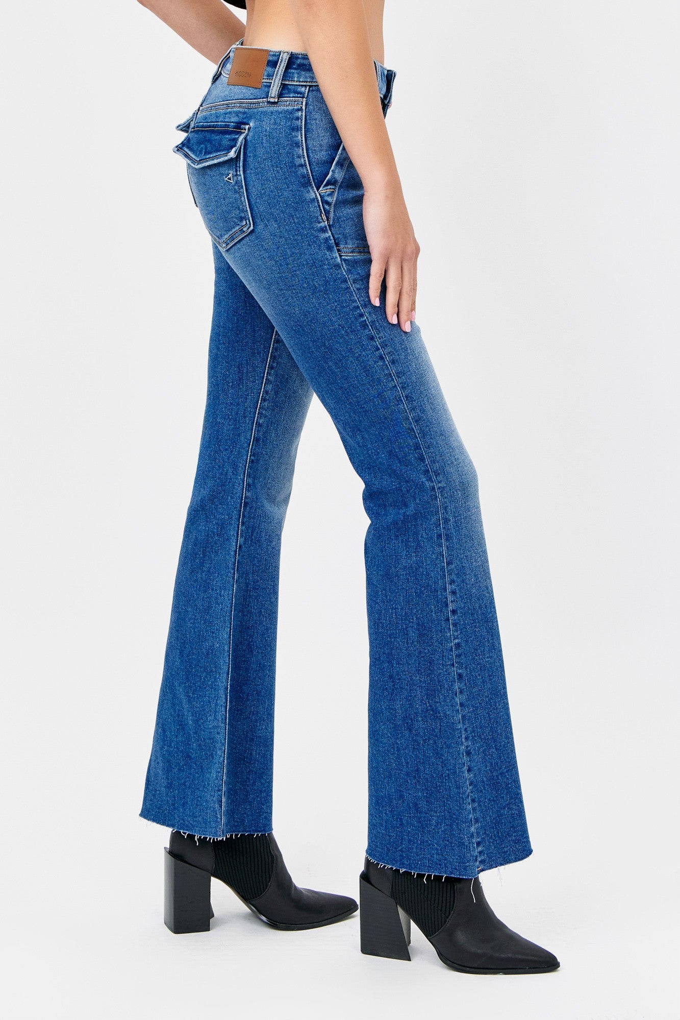 Hidden Happi Flare Utility Jeans