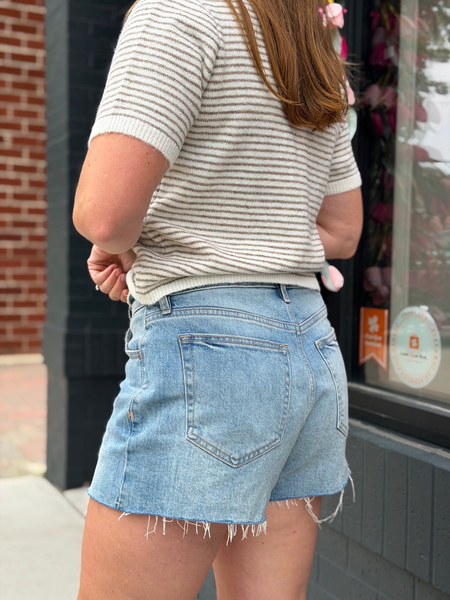Hidden Tie Waist A Line Shorts