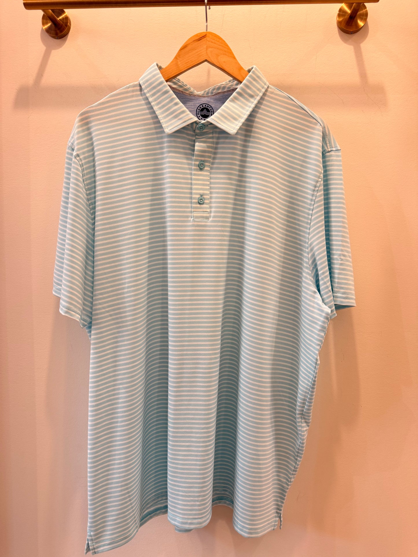 Flag + Anthem Cortland Aqua Shirt