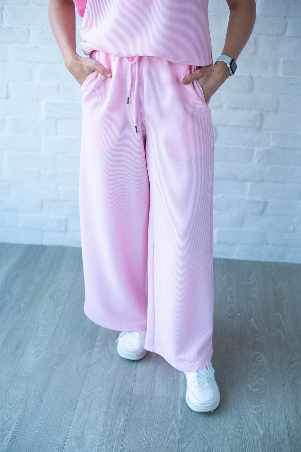 Pink Flutter Sleeve Set