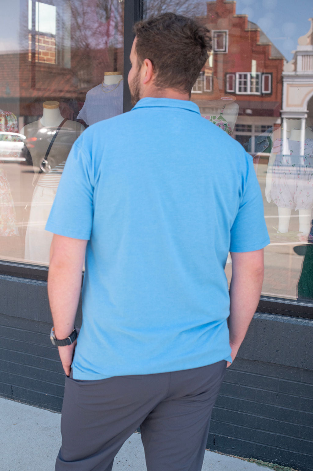 True Classic Blue Cotton Polo
