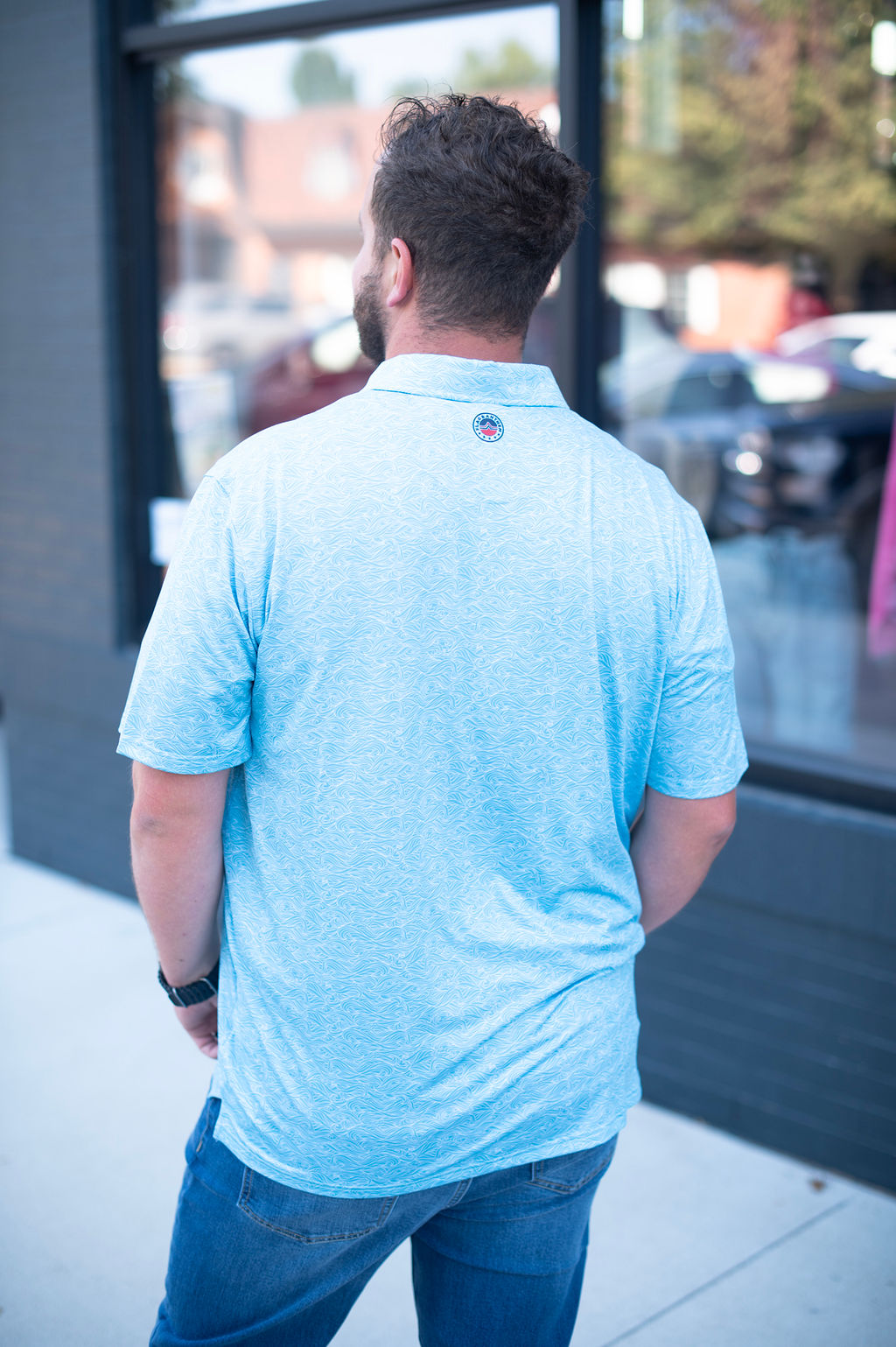 Flag + Anthem Wave Performance Polo