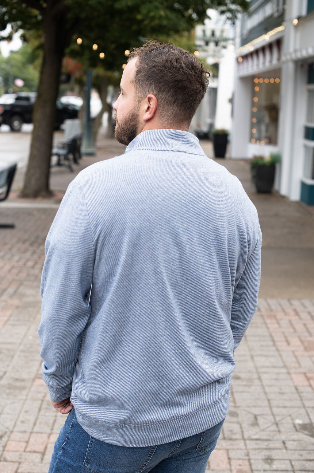 Flag + Anthem Blue Hero 1/4 Zip