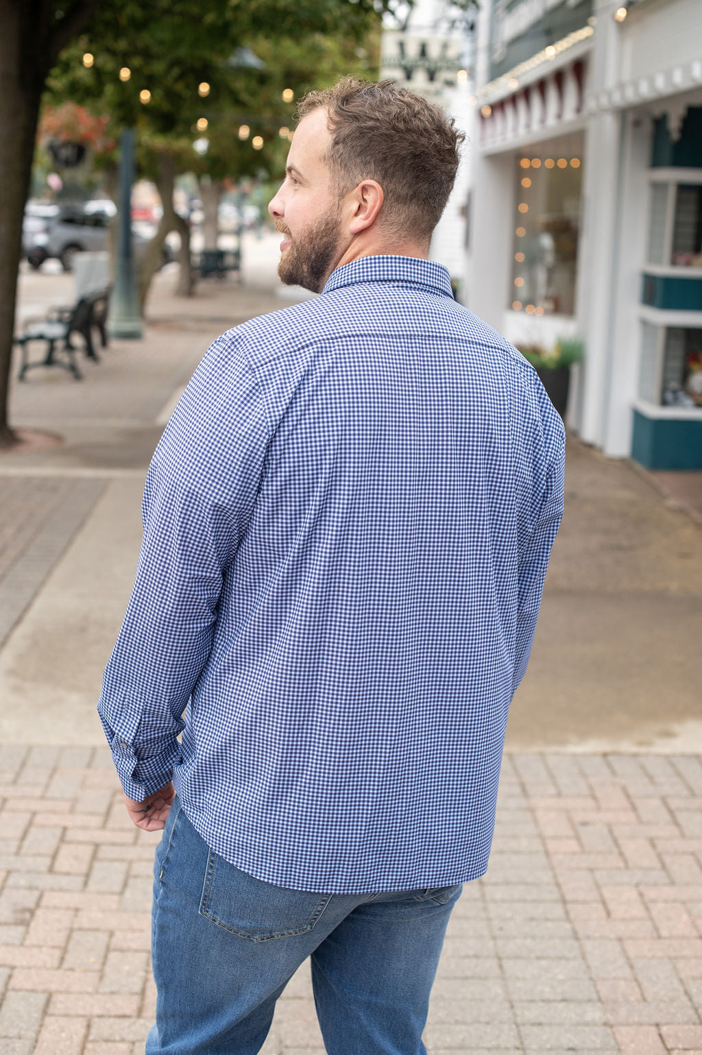 Flag + Anthem Blue Gingham Button Down