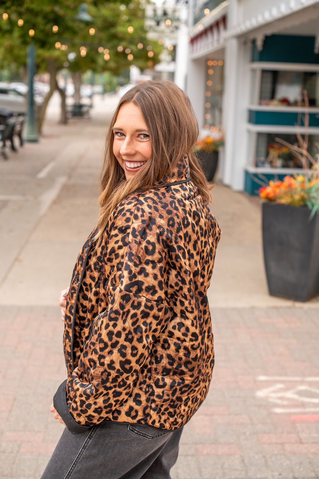 Leopard Quilted Jacket