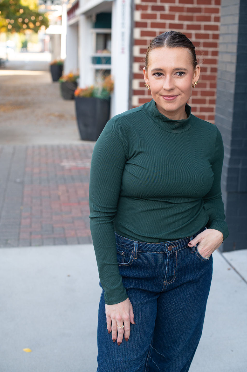 Assort Color Basic Mock Neck