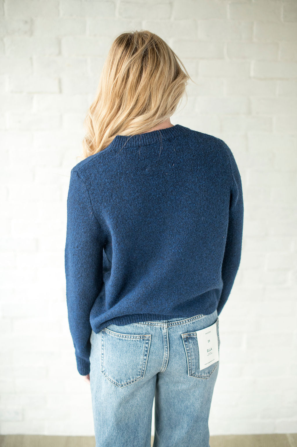 Navy Button Sweater Cardigan
