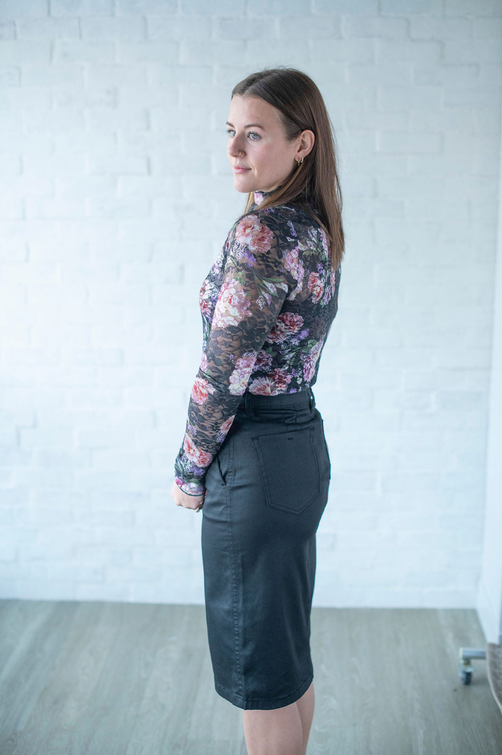 Hidden Leather Trouser Skirt
