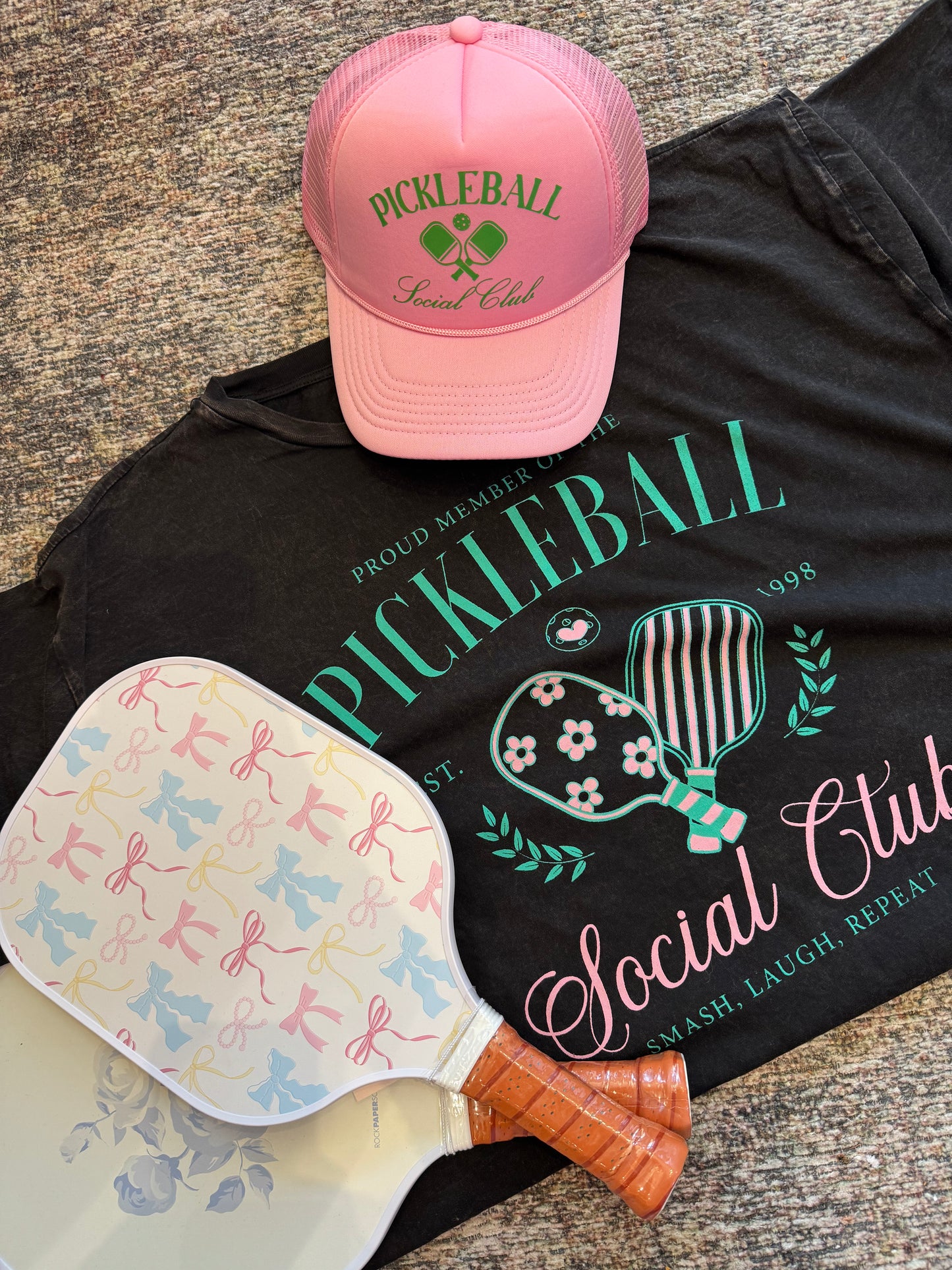 Pink Pickleball Social Club Hat