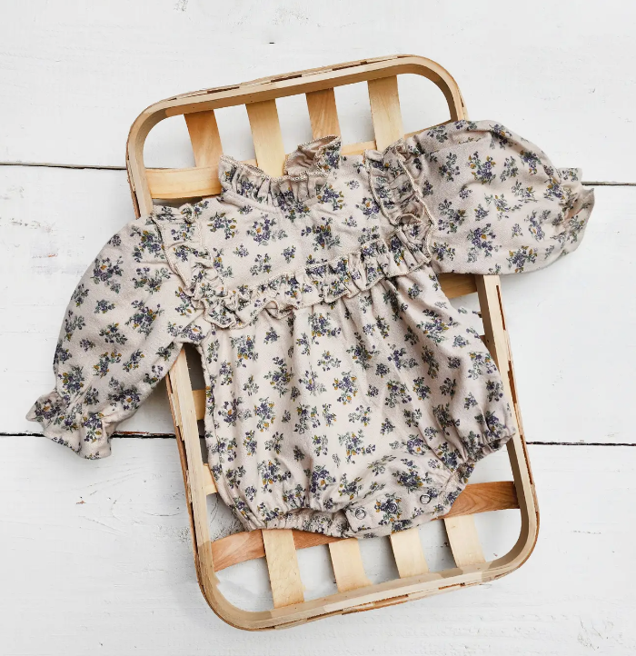 Viola Floral Bubble Romper