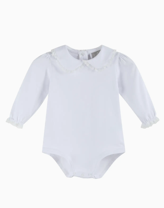 White Collared Bodysuit