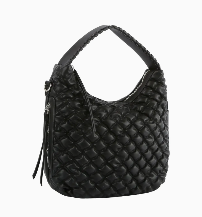 Black Kallie Puffer Bag