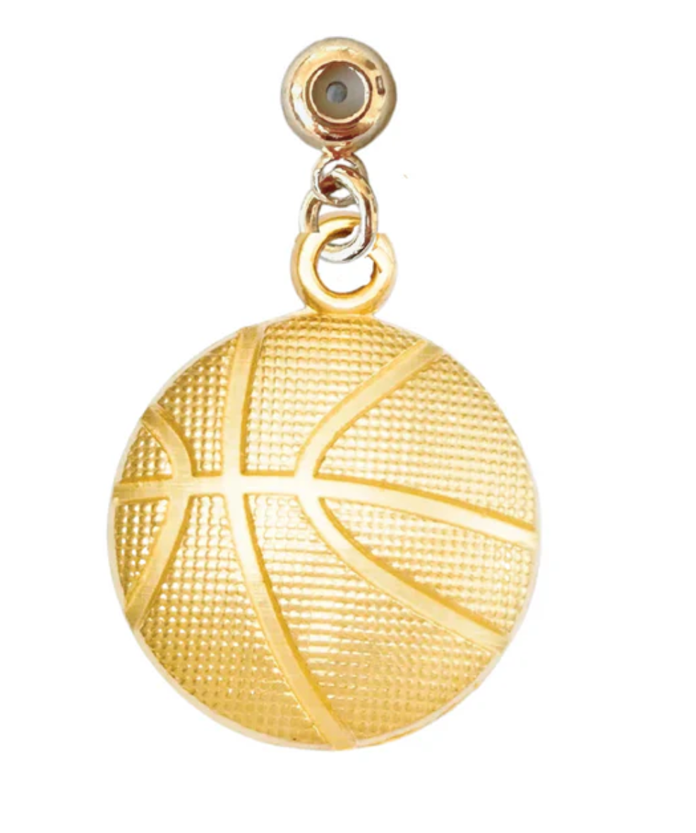 Kinsey Designs Basketball Drop Charm