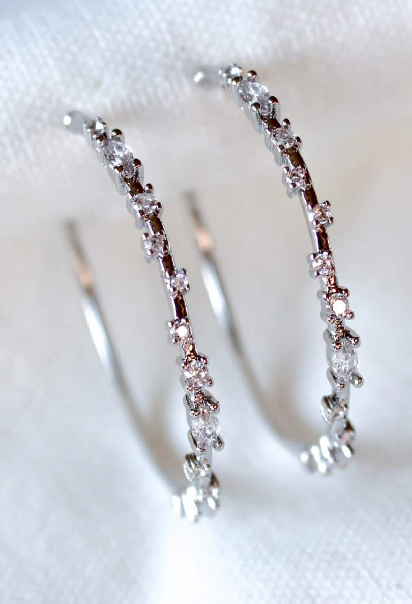 Kinsey Designs Chase Hoop Silver