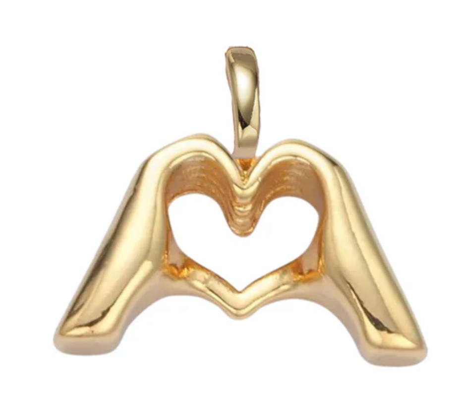 Kinsey Designs Heart Hands Clip Bracelet Charm