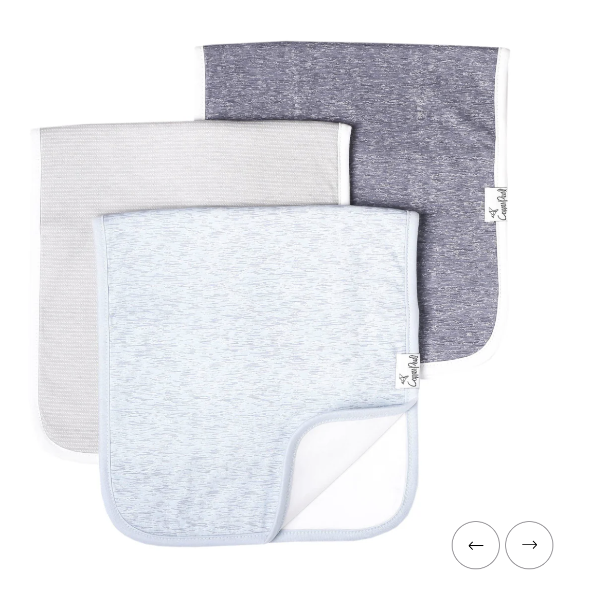 Copper Pearl Lennon Burp Cloths