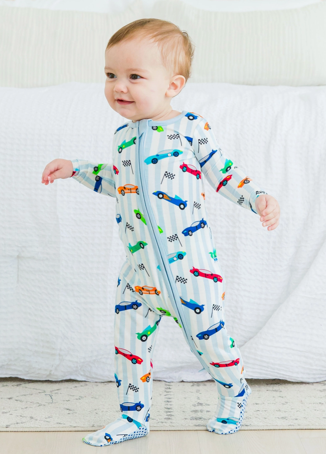 Rugged Butts Racecar Onesie