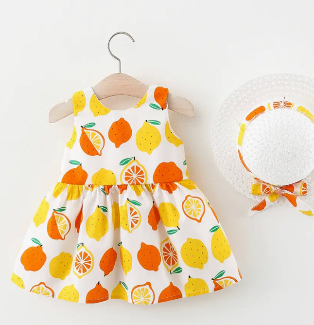 Fruit Bow Baby Dress
