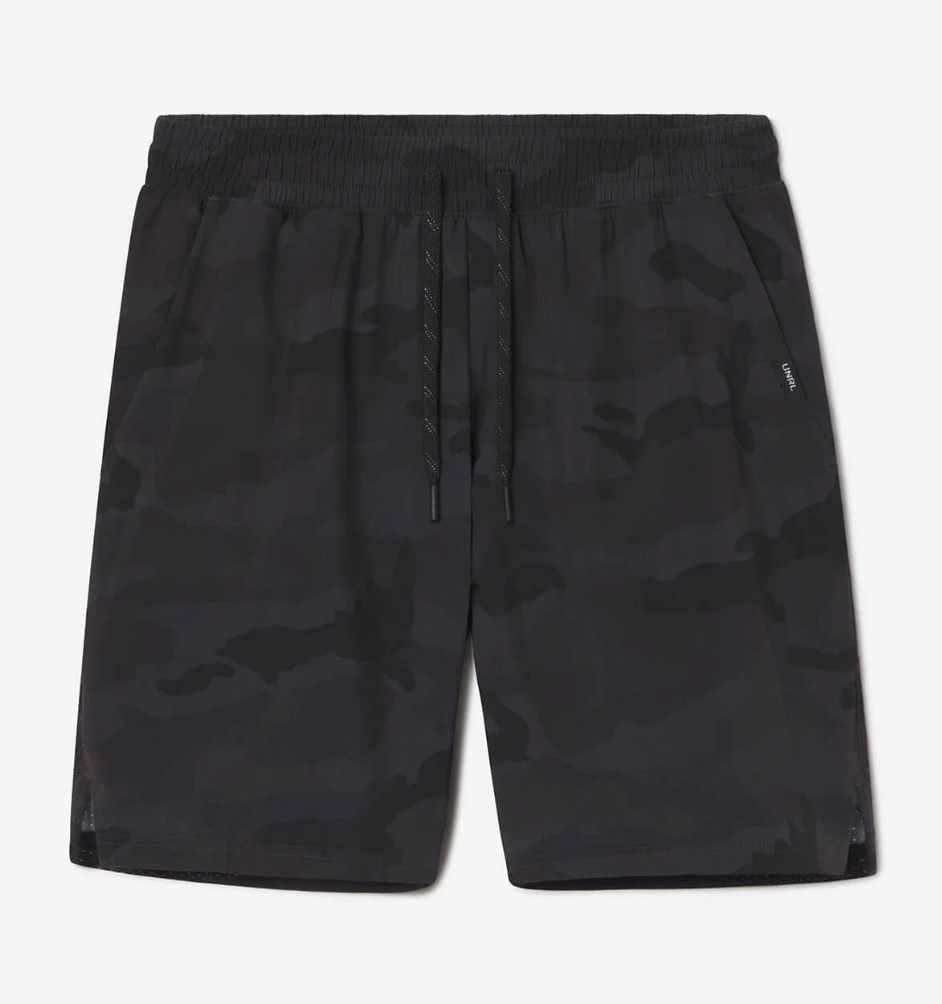 URNL Stride Black Camo Shorts
