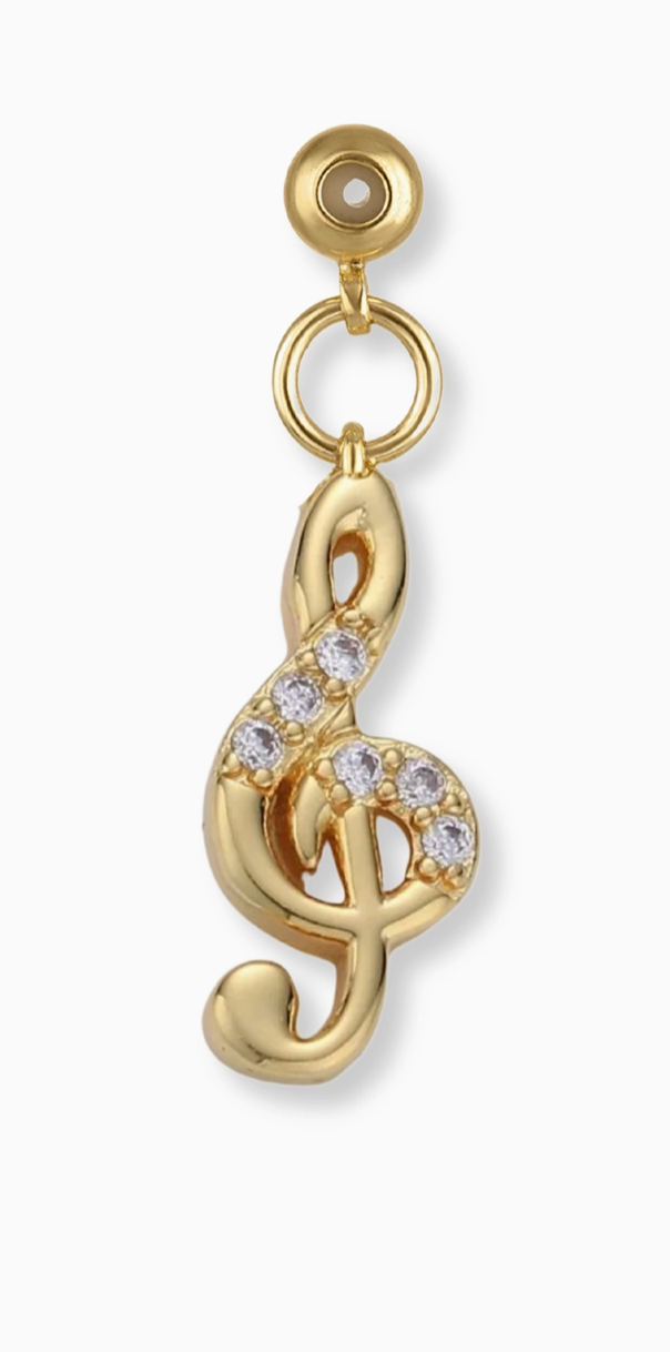 Kinsey Designs Music Note Drop Charm