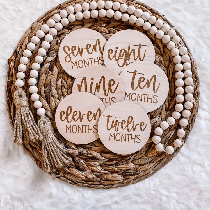 Wooden Milestone Discs