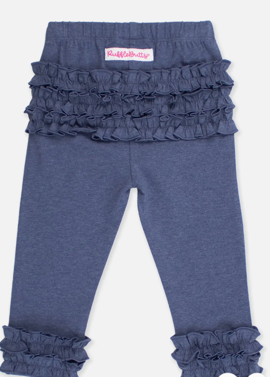 Ruffle Butts Denim Ruffle Flare Pants