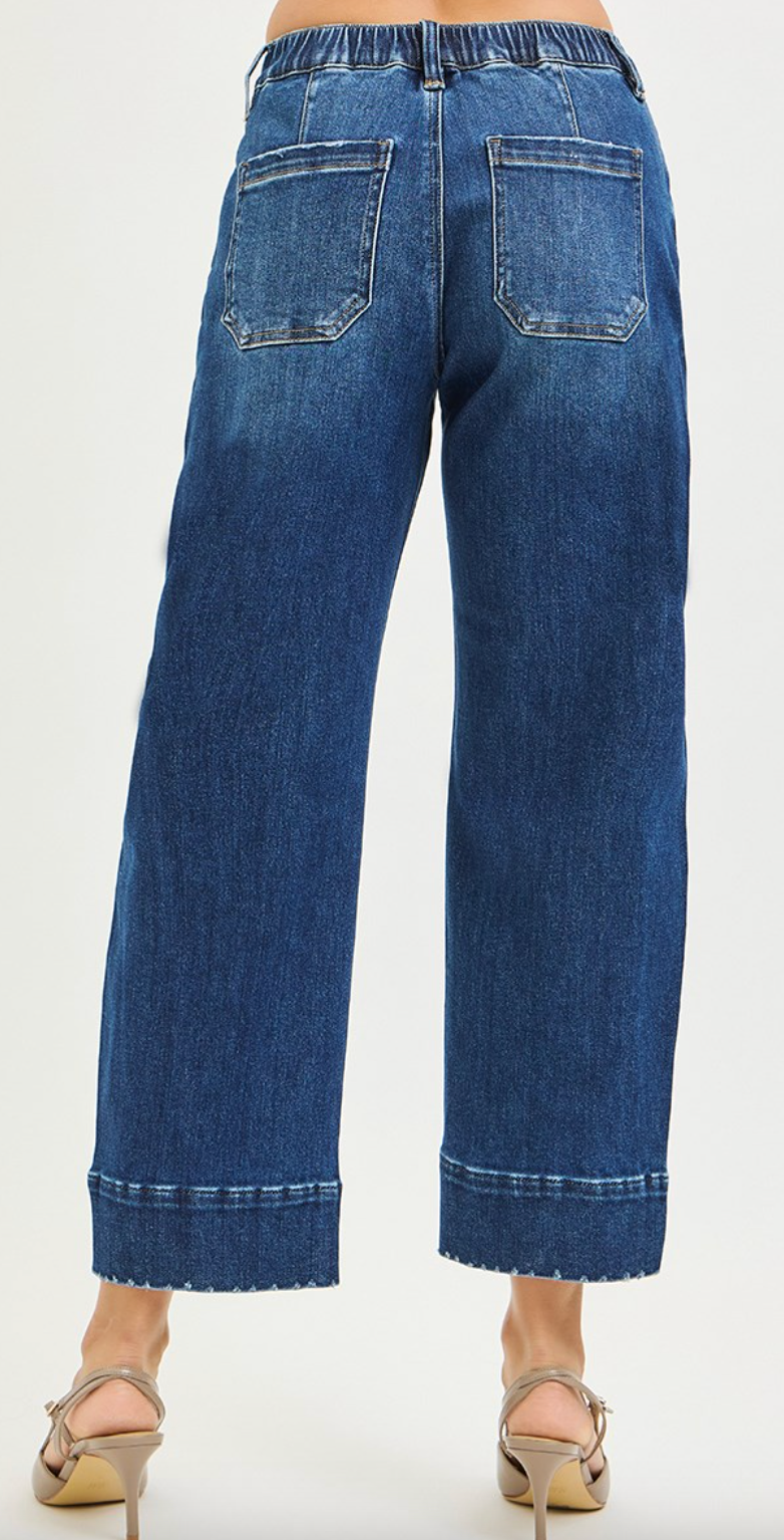 Risen Slouchy Copped Barrel Jeans