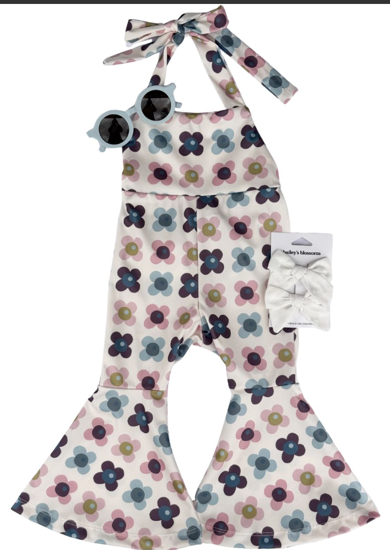Andi Floral Bell Bottom Jumpsuit