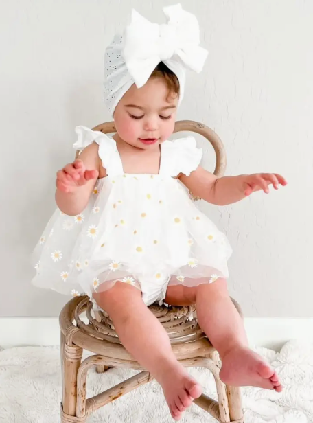 White Dixie Floral Dress