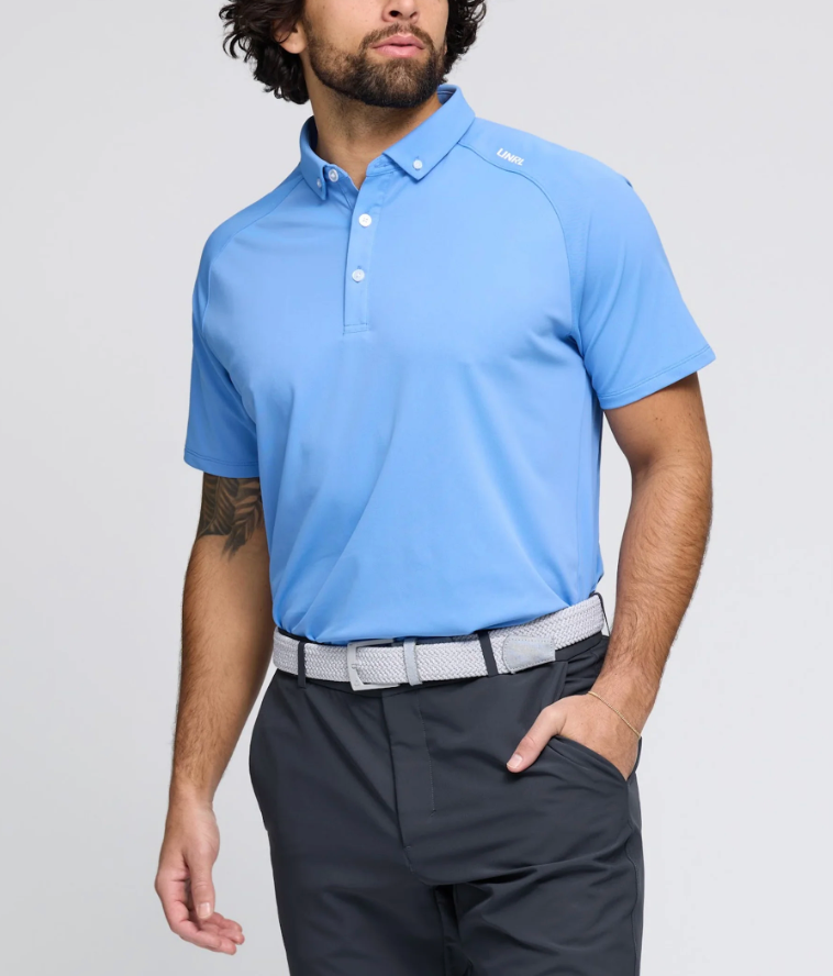 UNRL Pique Pro Polo Blue