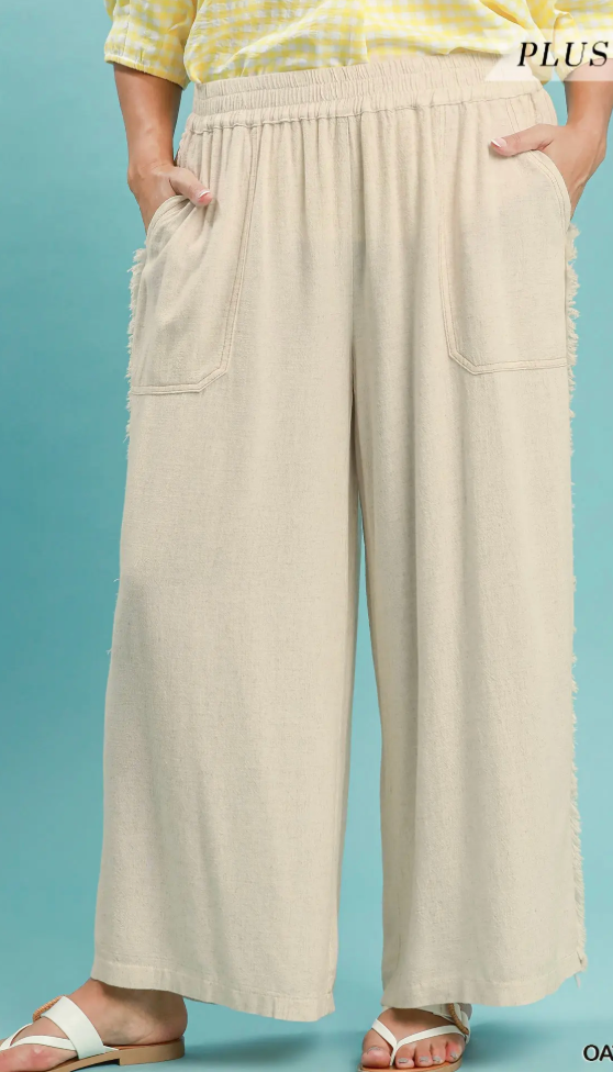 Oatmeal Linen Pants