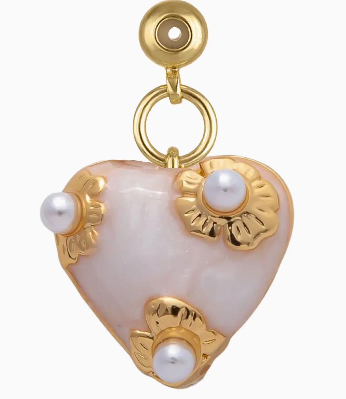 Kinsey Designs Peal Heart Grip Charm