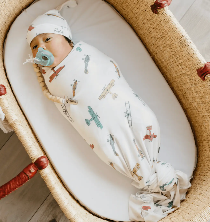 Copper Pearl Ace Swaddle Blanket