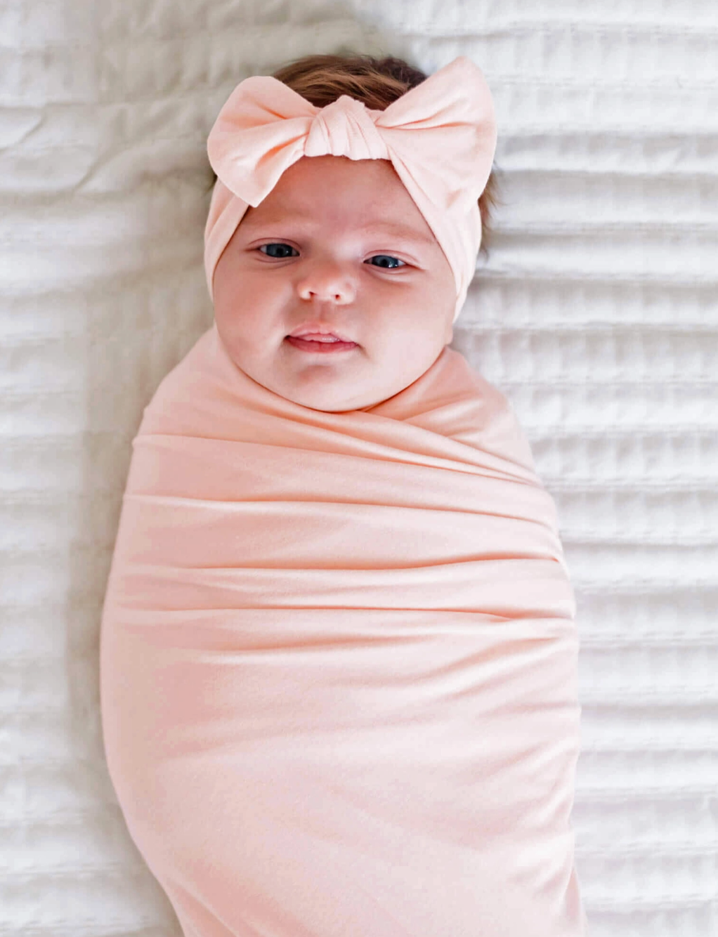 Copper Pearl Blush Swaddle Blanket