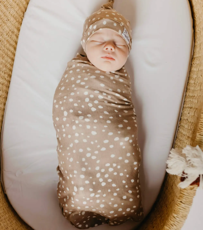 Copper Pearl Fawn Swaddle Blanket