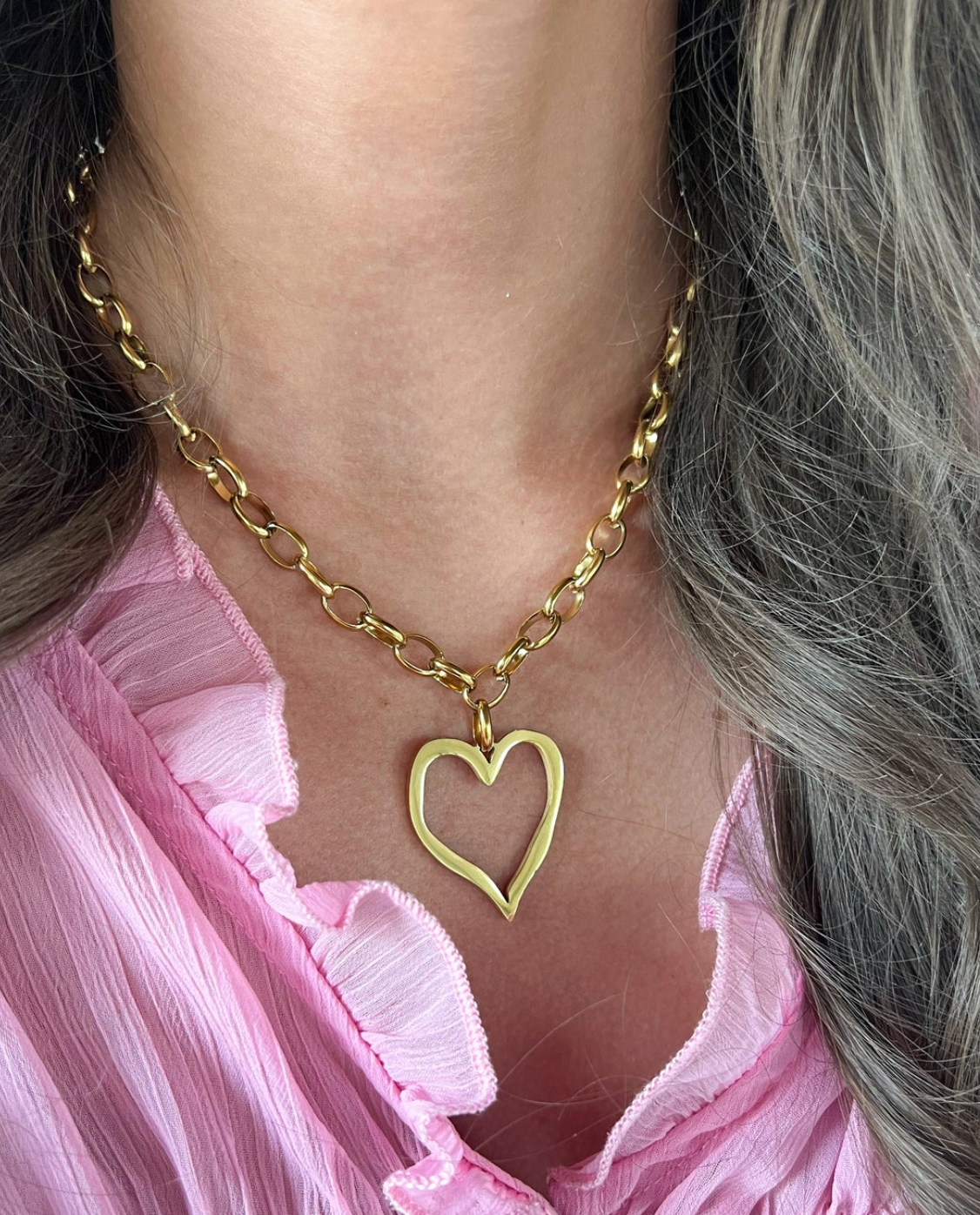 Chunky Heart Necklace