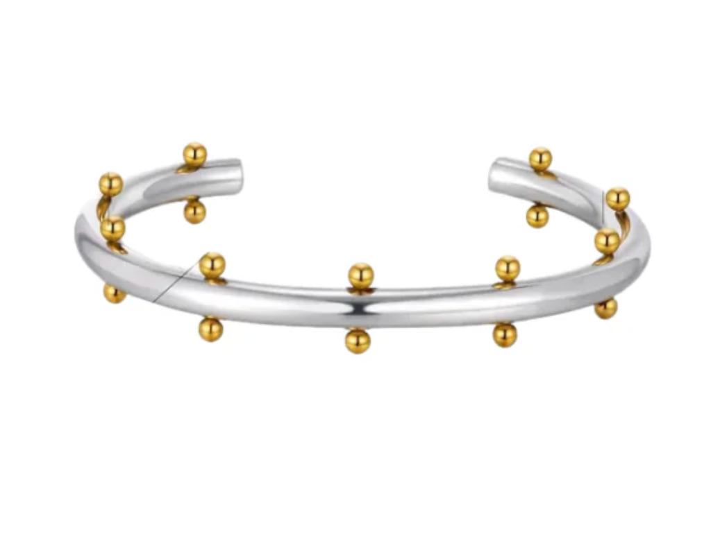Margot Cuff Two Tone Bracelet