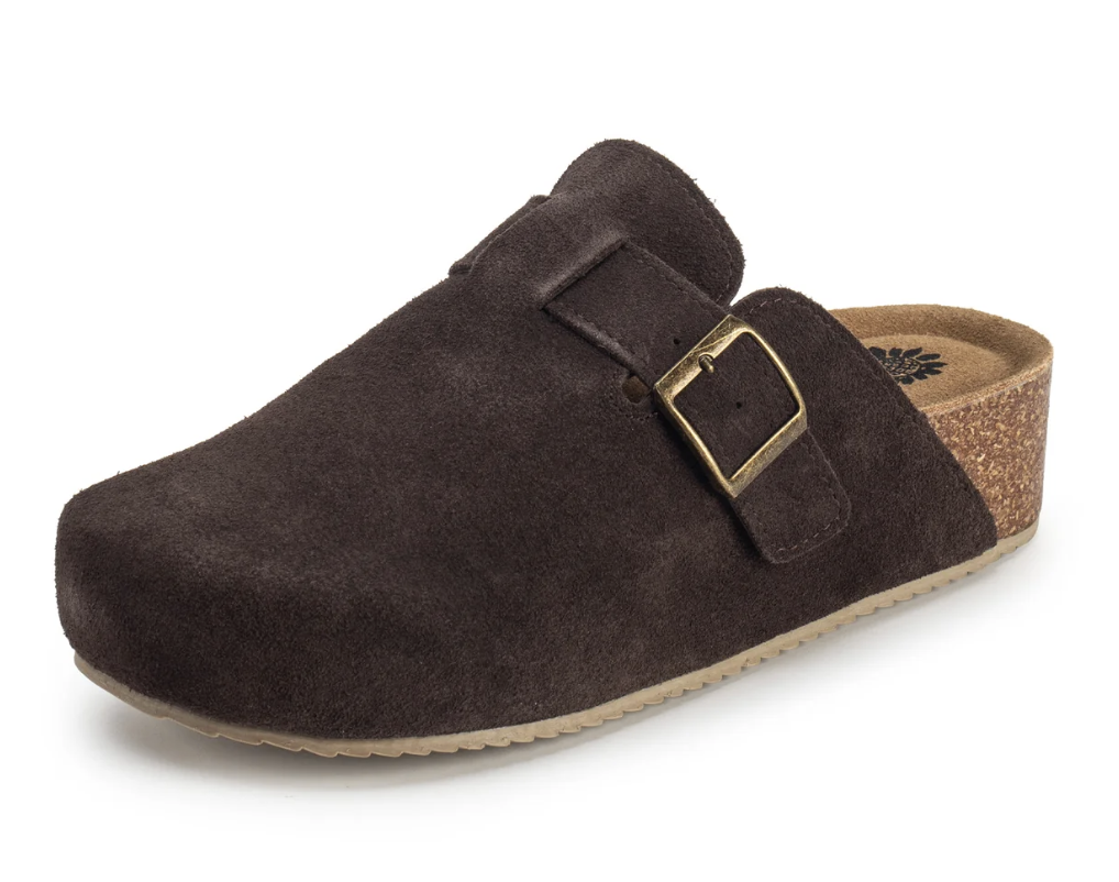 Dark Brown Slide On Clogs