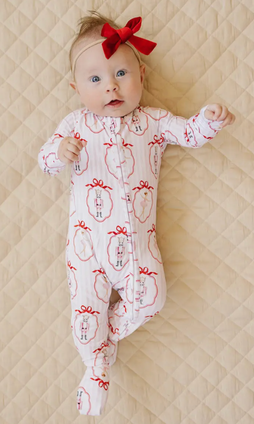 Pink Nutcracker Bamboo Onesie
