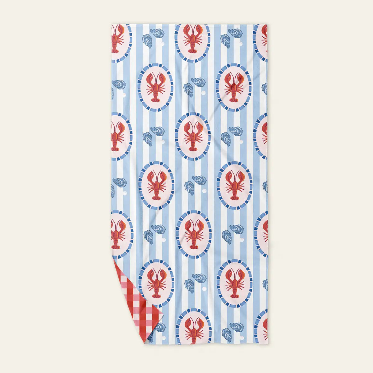 Lobster Harbour Quick Drying XL Beach Towel