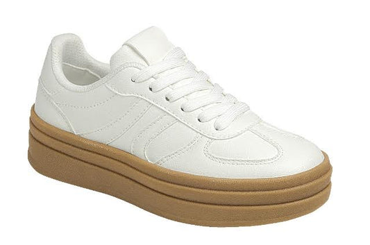 White Platform Sneaker