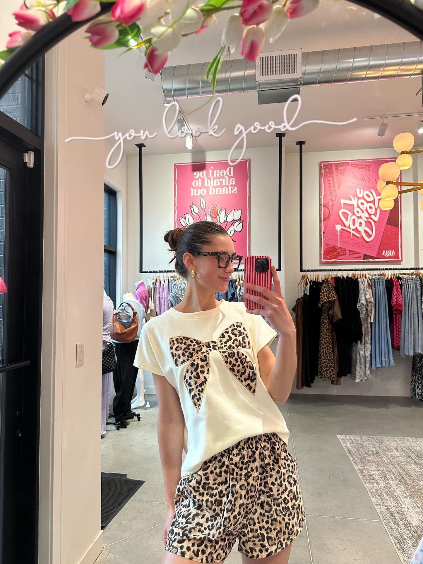 Cheetah Bow Tee
