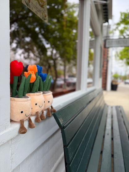 Footed Tulip Plushie Asst Colors