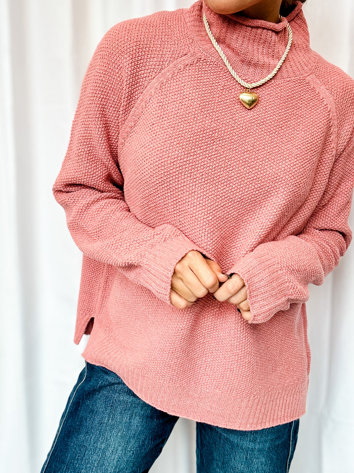 Ash Rose Turtle Neck Sweater