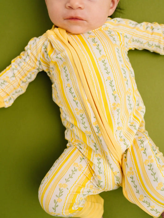 Sunny Meadow Floral Bambo Onesie