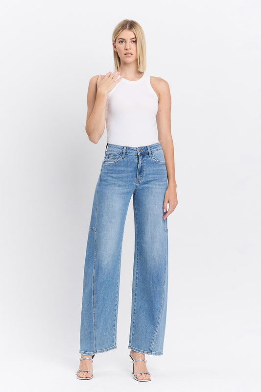 Vervet Super High Rise Barrel Jeans