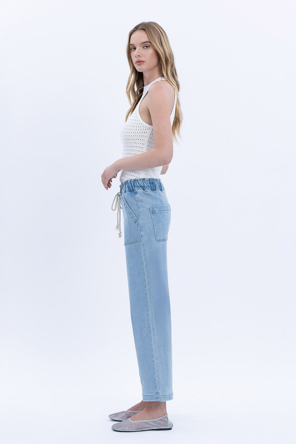 Vervet High Rise Elastic Pants