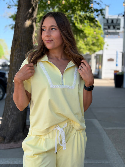 Butter Lace Zip Top