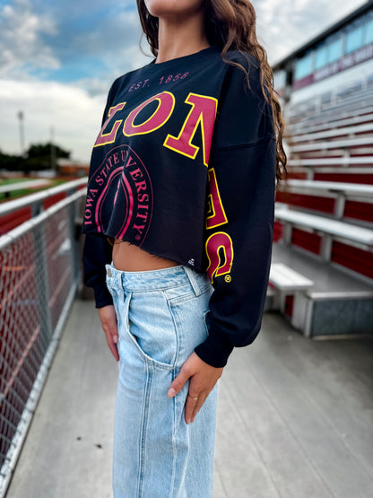 Iowa State Cyclones Crop LS Top