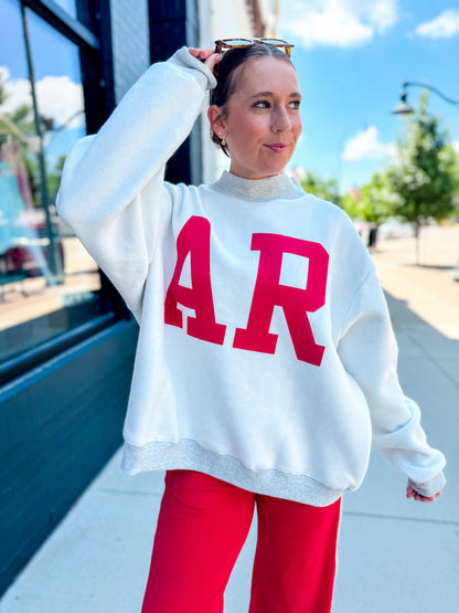 Gray ARKANSAS Reversible Mockneck